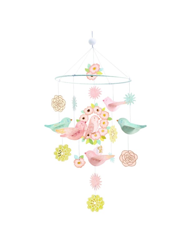 Mobile papier - Oiseaux de printemps