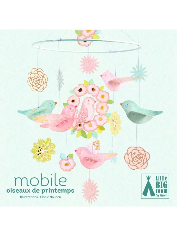 Mobile papier - Oiseaux de printemps
