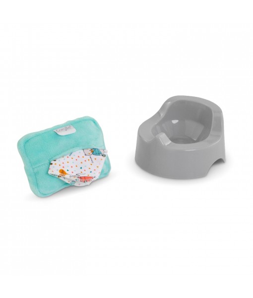 Pot et lingette pour poupon 30 & 36 cm