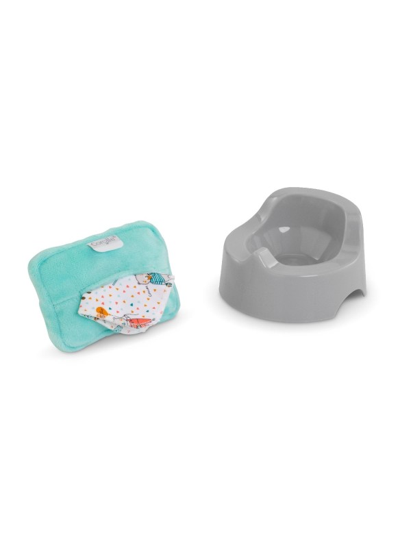 Pot et lingette pour poupon 30 & 36 cm