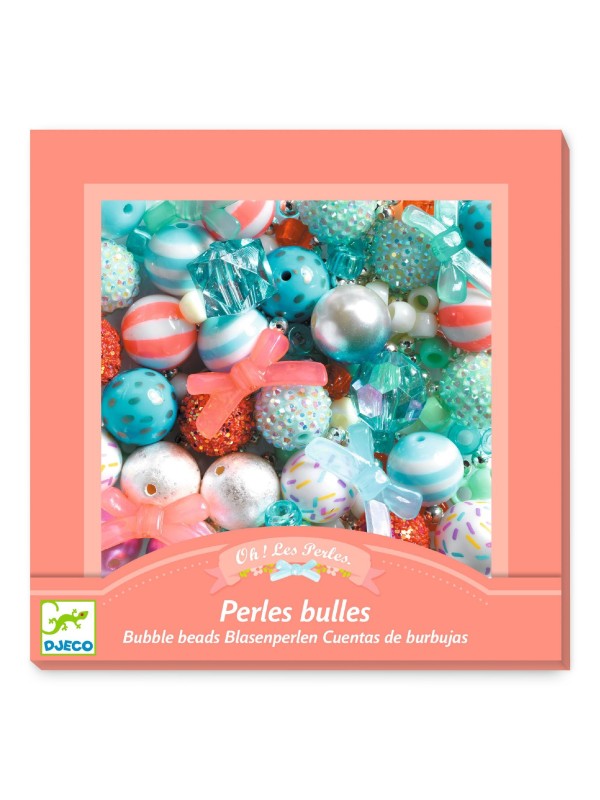 Perles bulles argent