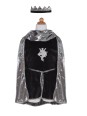 Chevalier argent (tunique+cape+couronne) 9-10 ans