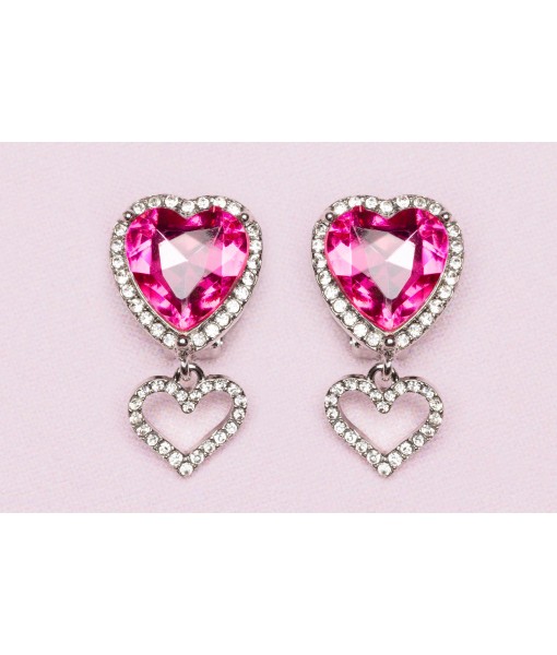 Boucles d'oreille à clip Heart jewel