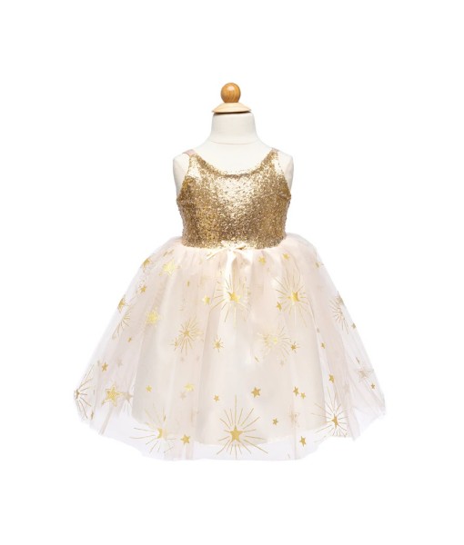 Robe dorée étoilée 3-4 ans