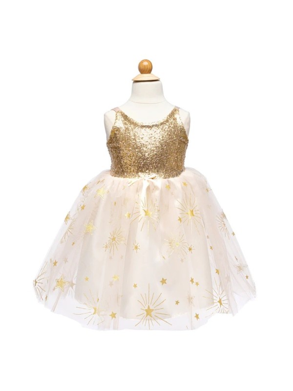 Robe dorée étoilée 3-4 ans