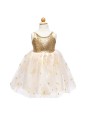 Robe dorée étoilée 3-4 ans
