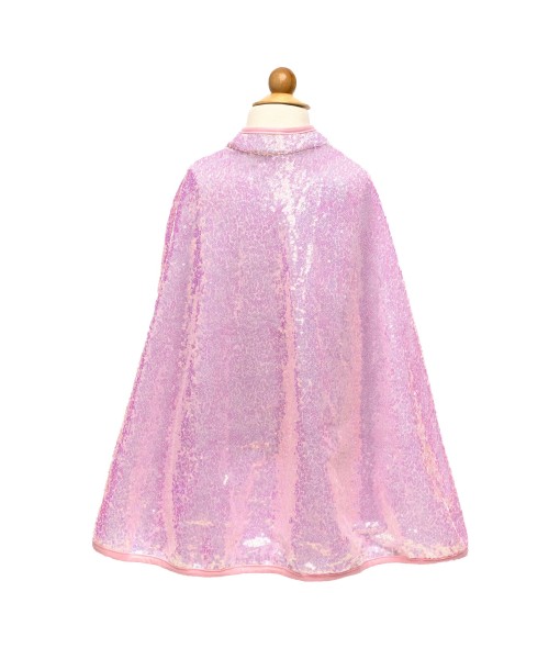 Cape de princesse rose sequins 5-6 ans