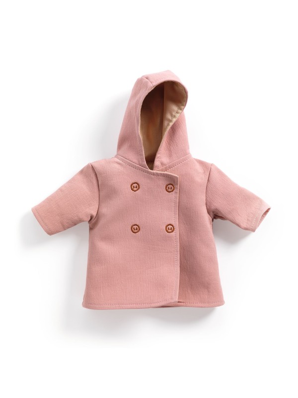 Poméa - Manteau à capuche pour poupée 28-34 cm