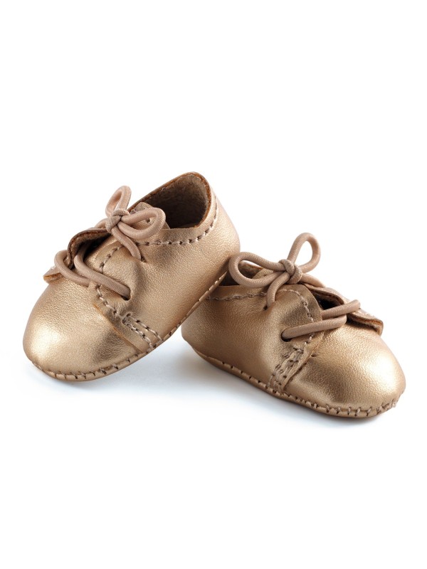 Poméa - Chaussures poupée dorées