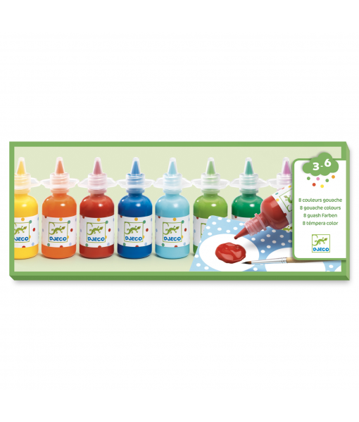 8 bouteilles de gouache