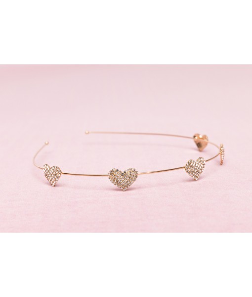 Serre-tête Rhinestone heart