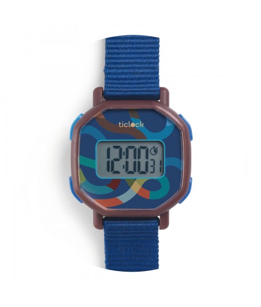 Ticlock - Montre digitale Blue volute