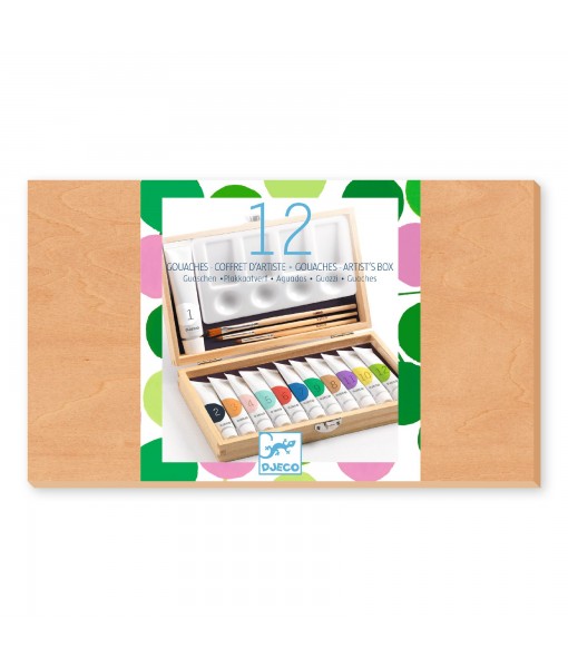 Coffret d'artiste 12 gouaches