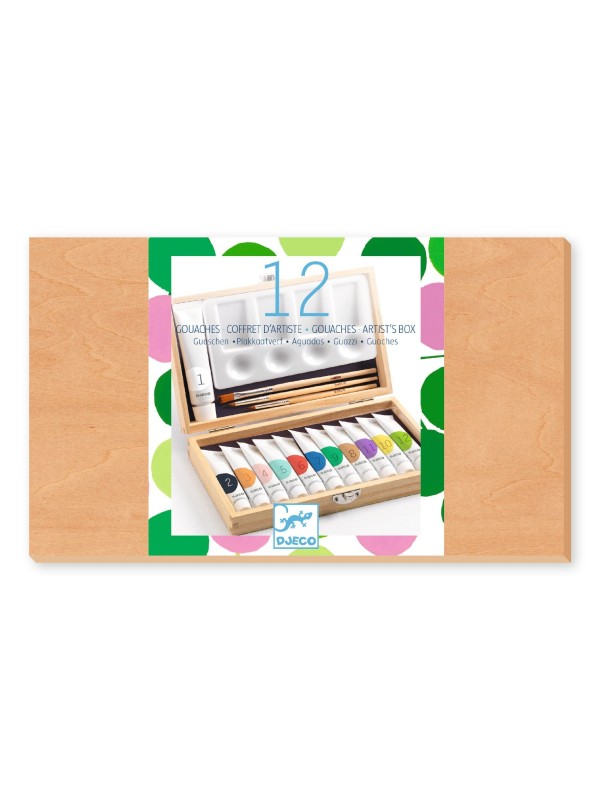 Coffret d'artiste 12 gouaches