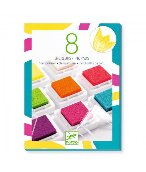 Encreurs à tampons (x8) et nettoyeur - Chic