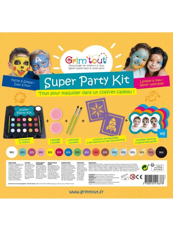 Palette maquillage super party 17 couleurs