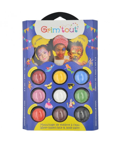 Palette maquillage 9 couleurs - Carnaval