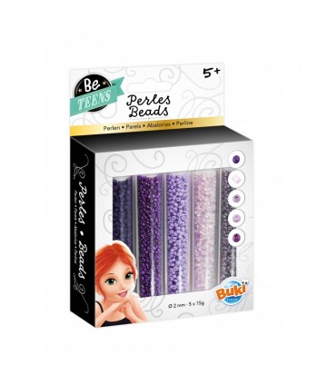 Tubes perles violettes