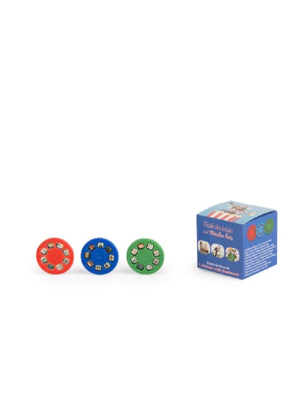 Boîte 3 disques pour lampe à histoires Chien pourri