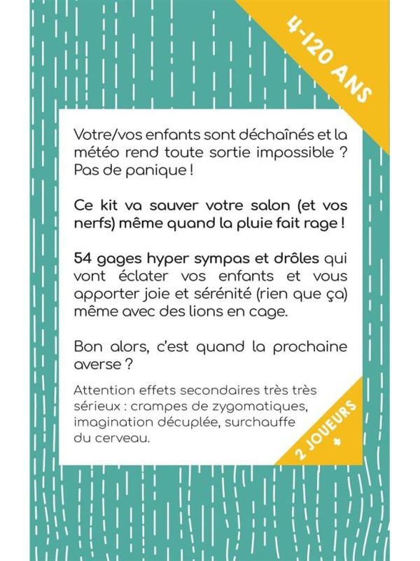 Parent Epuisé : kit de survie week-end pluvieux