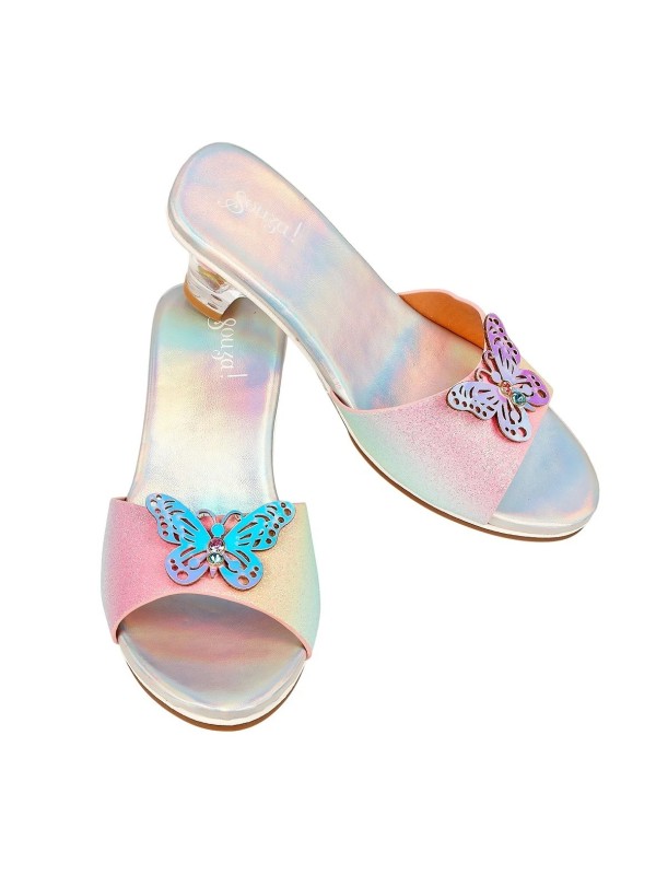 Mules à talon Ophelie arc-en-ciel papillon 24-25