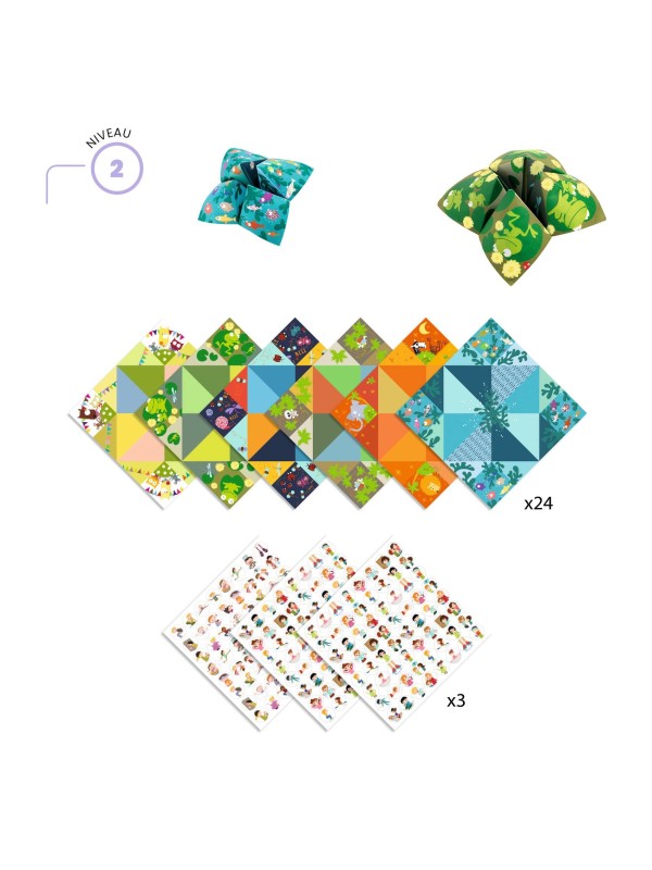 Origami cocottes à gages animaux