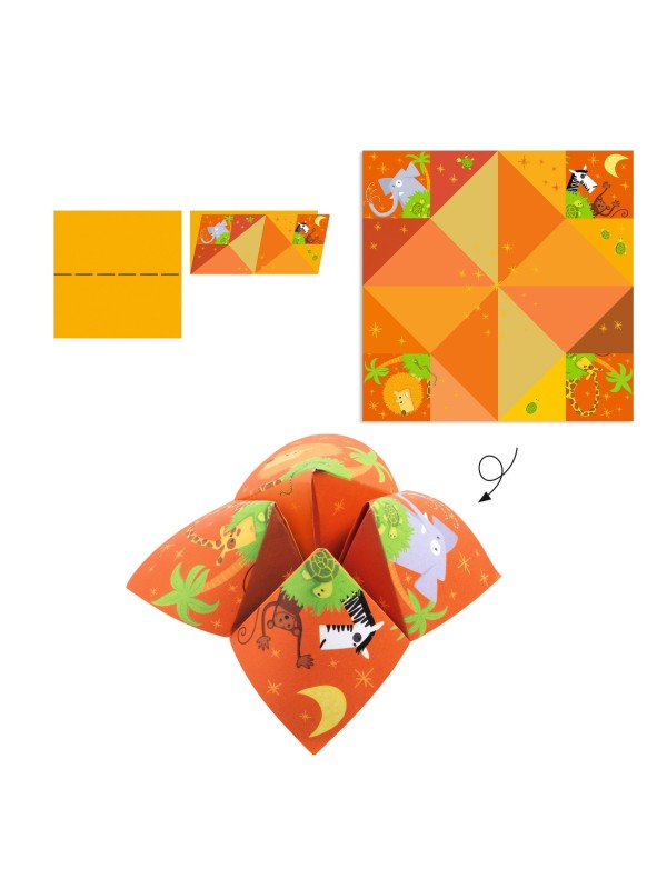 Origami cocottes à gages animaux
