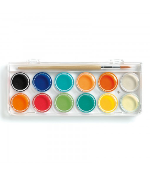 12 Pastilles de gouache classique