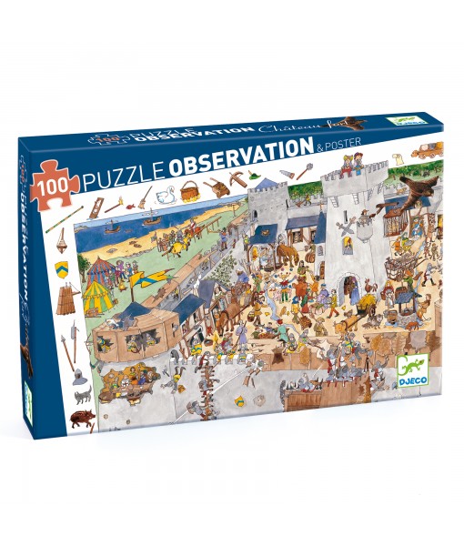 Puzzle observation Le château fort - 100 pièces