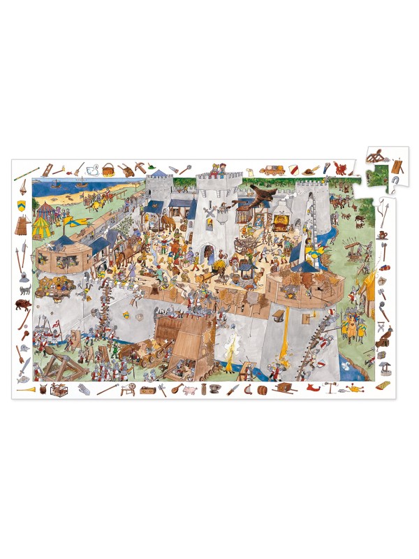 Puzzle observation Le château fort - 100 pièces
