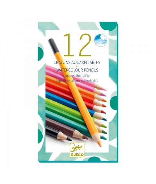Crayons aquarelle classique - boîte de 12