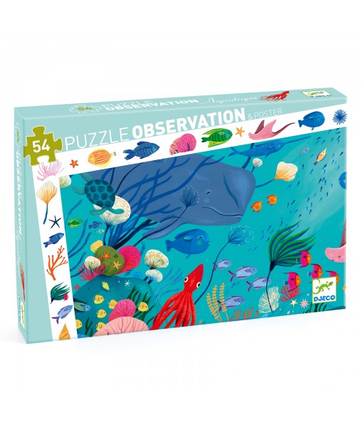 Puzzle observation Aquatique - 54 pièces