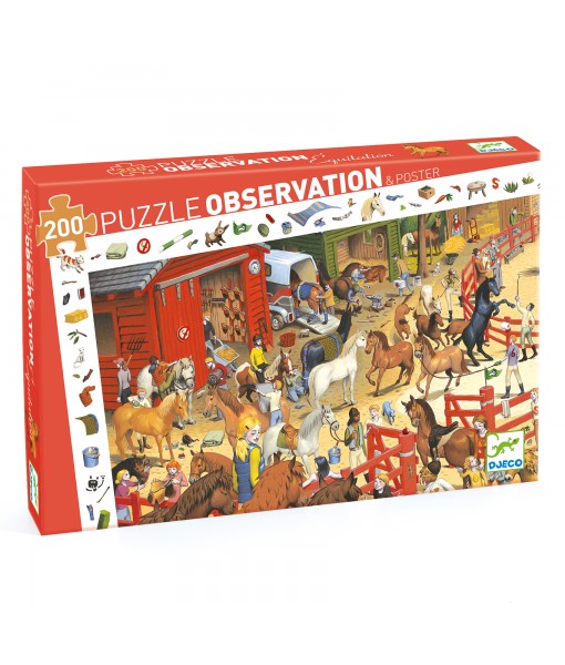 Puzzle observation Equitation - 200 pièces