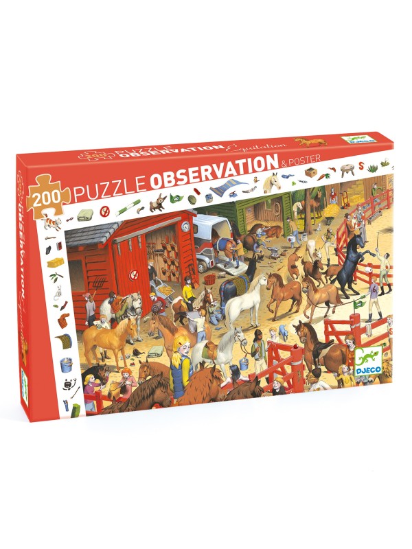 Puzzle observation Equitation - 200 pièces