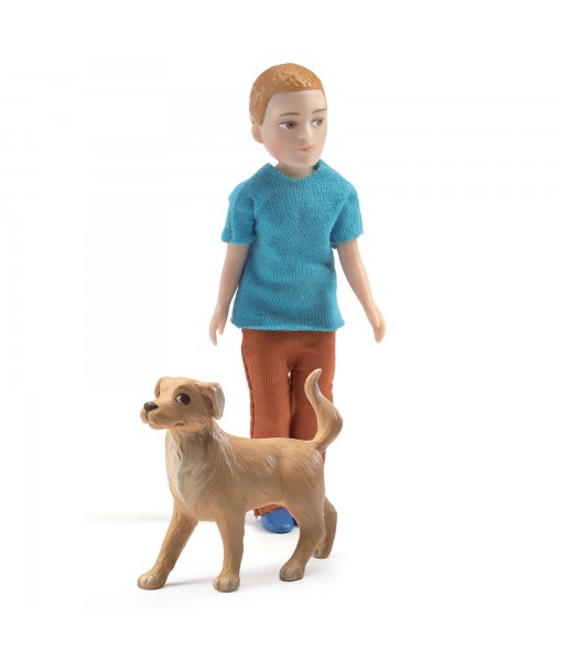 Maison de poupées - Xavier et son chien