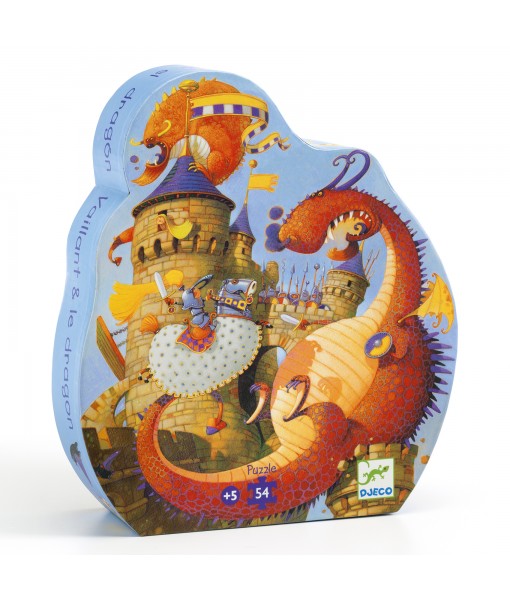 Puzzle Vaillant et le dragon - 54 pièces
