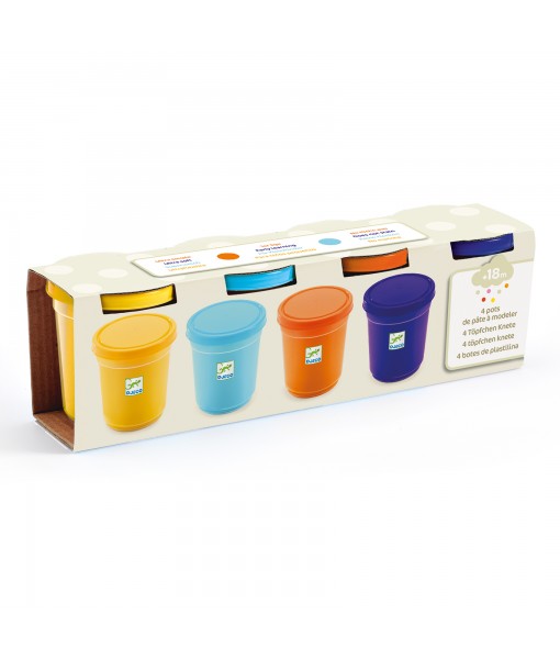 Pâte à modeler Nature - 4 pots