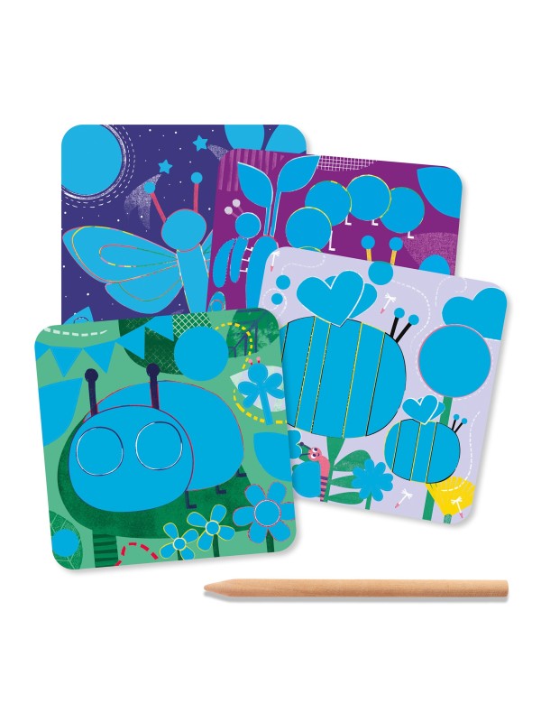 Cartes à gratter toutes petites bêtes