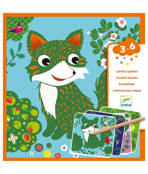 Cartes à gratter petites bêtes