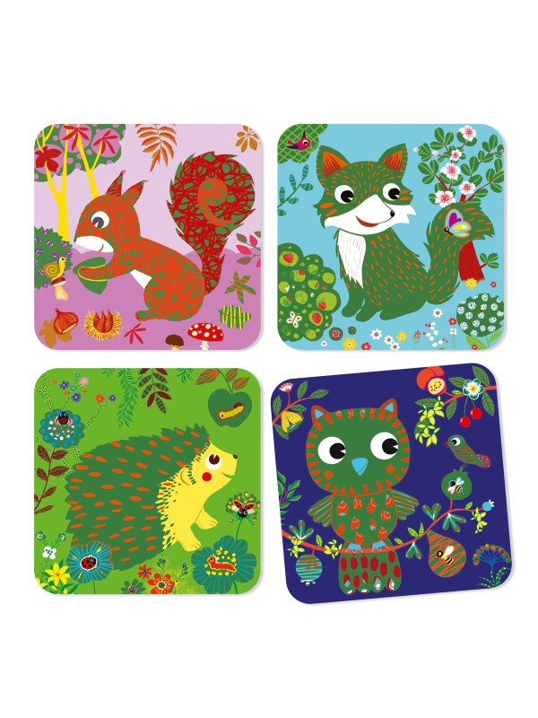 Cartes à gratter petites bêtes