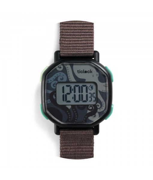 Ticlock - Montre digitale Black Octopus