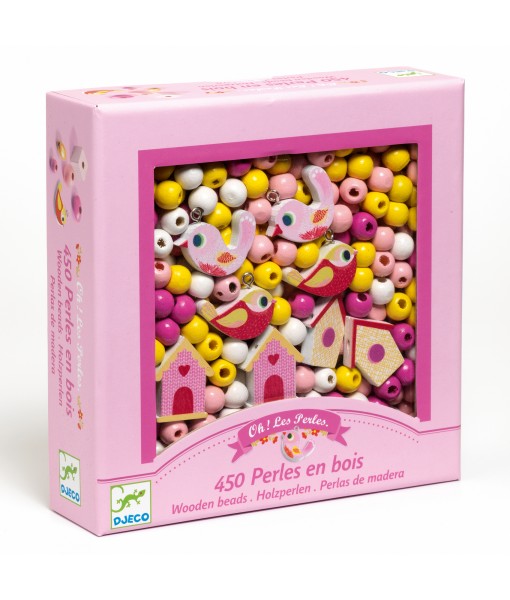 Oh les perles ! Perles en bois oiseaux