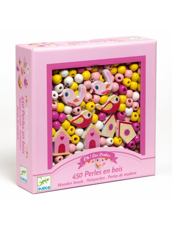 Oh les perles ! Perles en bois oiseaux