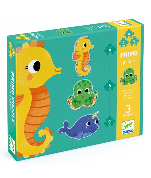 Primo puzzle - Dans la mer (4-6-9 pièces)