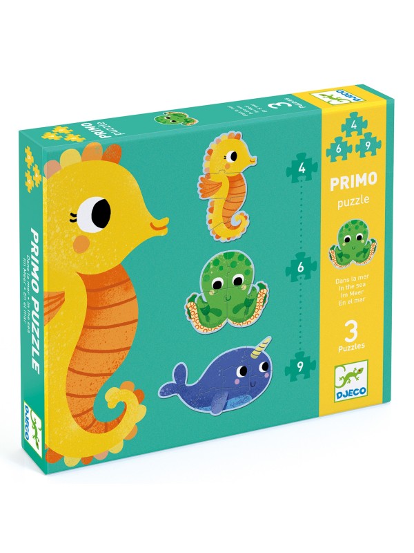 Primo puzzle - Dans la mer (4-6-9 pièces)