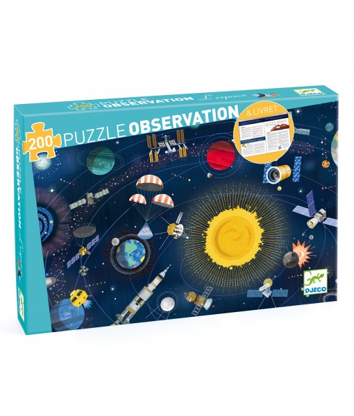 Puzzle observation L'espace - 200 pièces + livret