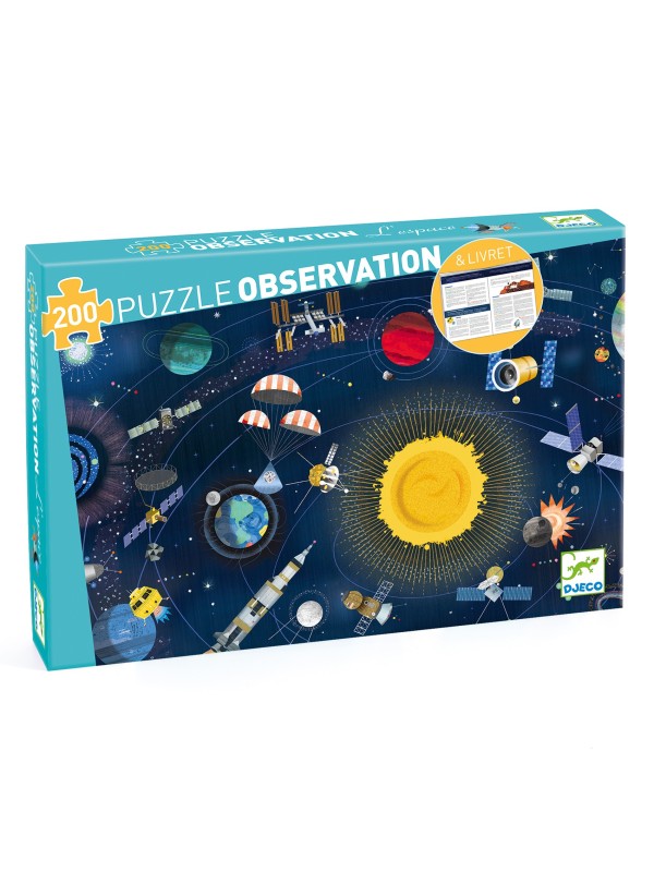 Puzzle observation L'espace - 200 pièces + livret
