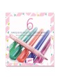 Marqueurs pailletés sweet - boîte de 6