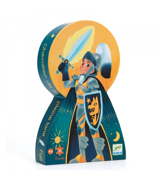 Puzzle silhouette Chevalier de la pleine lune - 36 pièces
