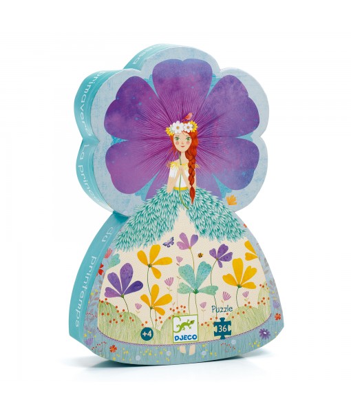 Puzzle silhouette La princesse du printemps - 36 pièces